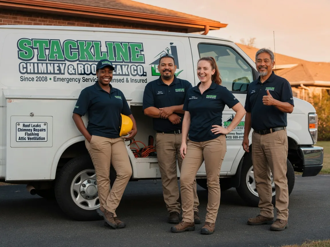 Chimney flashing repair company in Oquossoc, ME